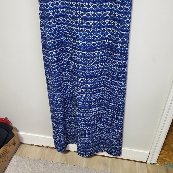 EDDIE BAUER Aster Jersey Maxi Dress UPF50+ Side Split Pullover Womens Large Tall - Picture 5 of 13